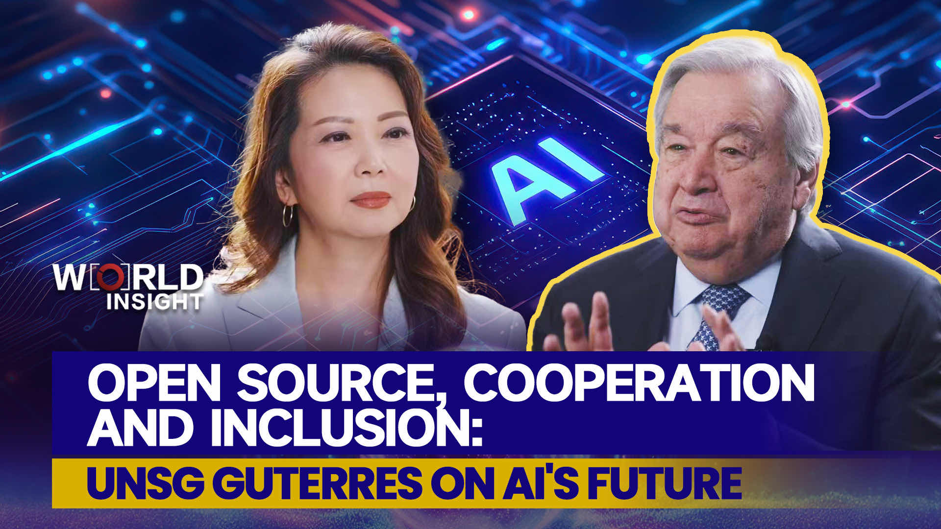 Open-source, cooperation and inclusion: UNSG Guterres on AI's future