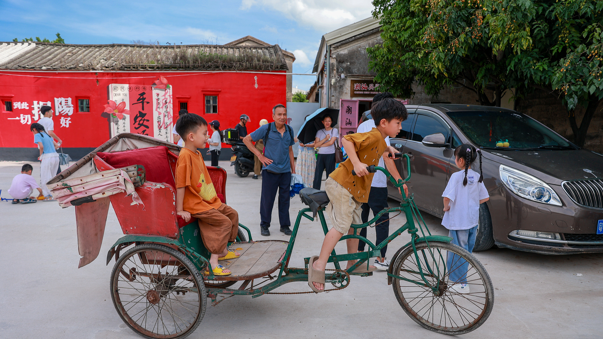 Yangqi Village, a primary filming location for the movie Dear You, in Jieyang, Guangdong Province, attracts many tourists, June 20, 2026. /CFP