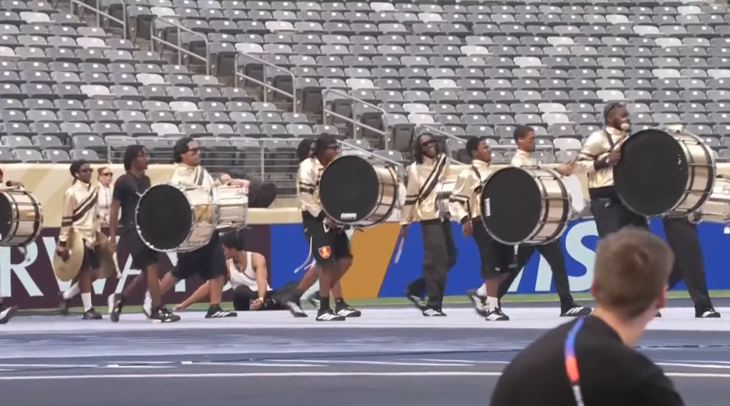 Rehearsal of the 2026 FIFA World Cup closing ceremony in East Rutherford, New Jersey, July 17, 2026. /AP
