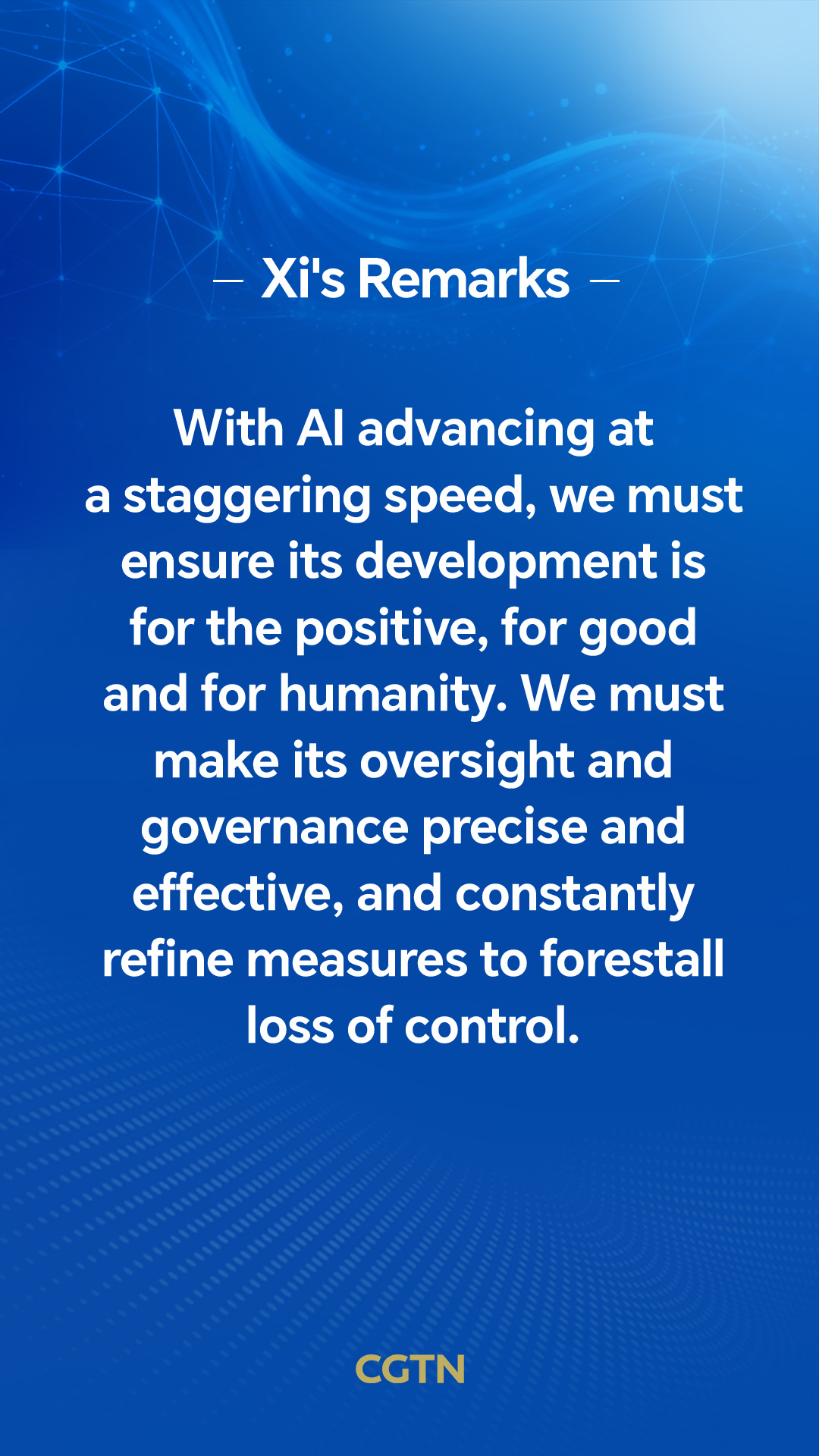 Xi Jinping's key remarks on navigating challenges brought by AI