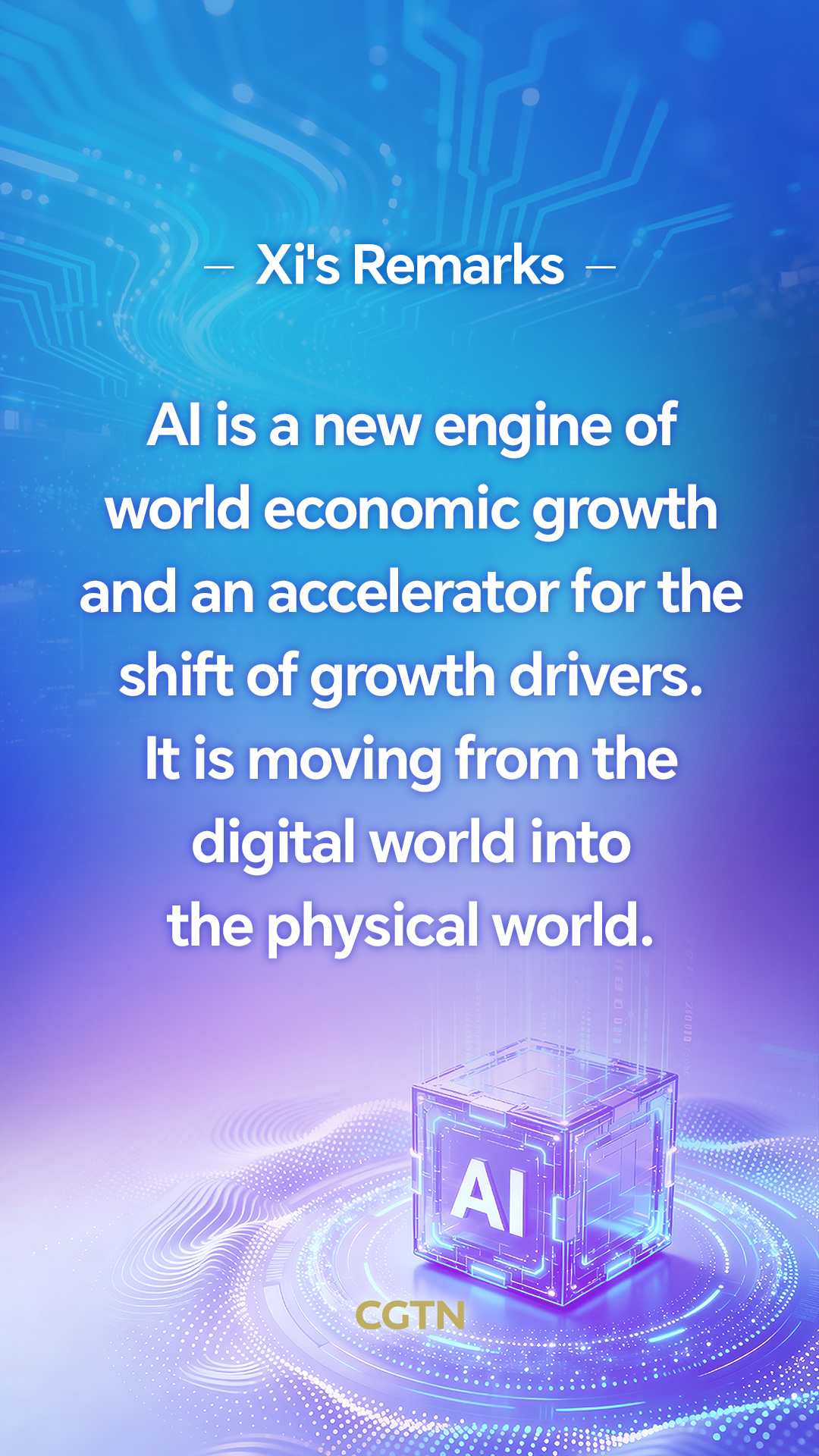 Xi Jinping's key remarks on seizing opportunities brought by AI