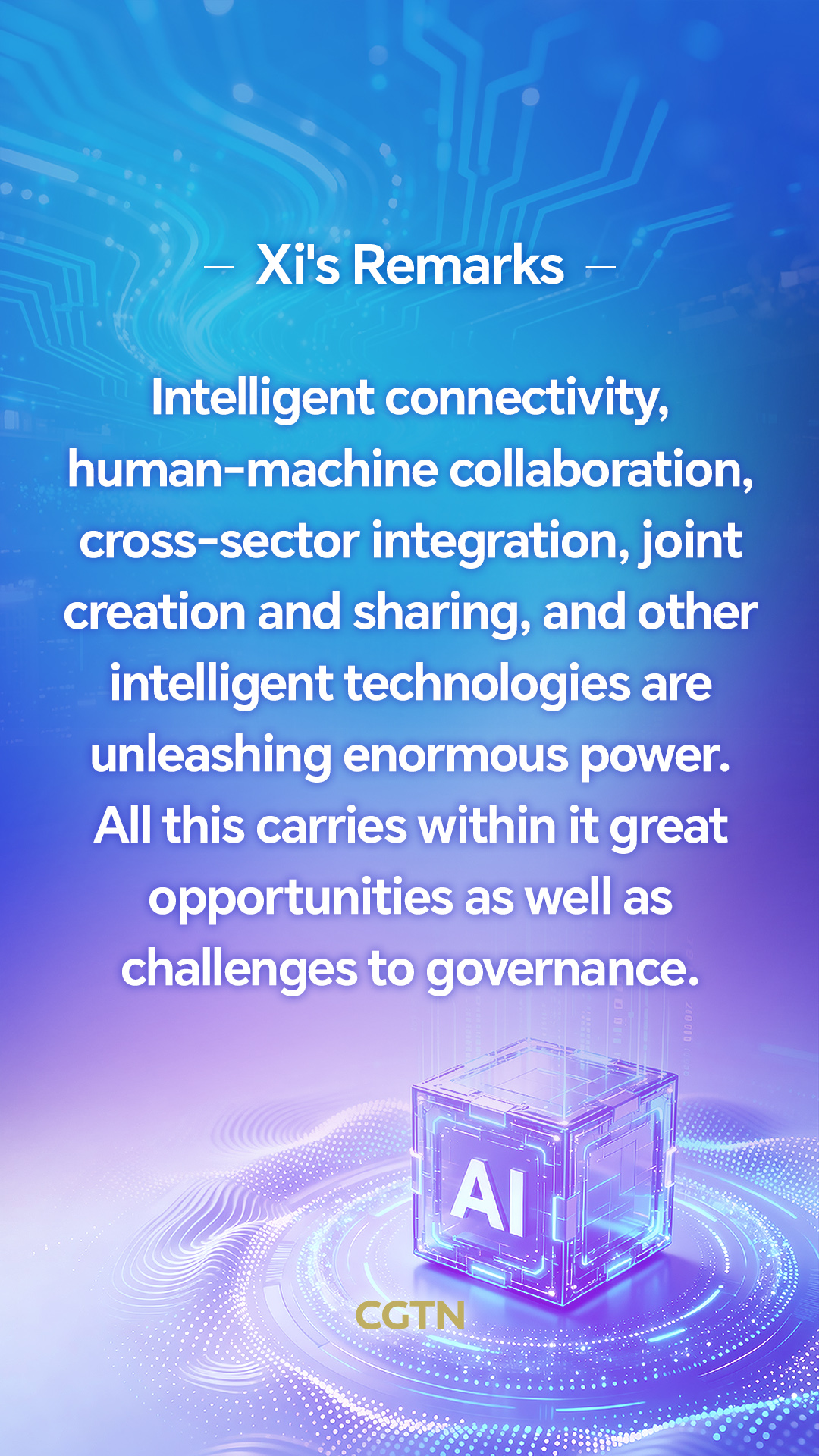 Xi Jinping's key remarks on seizing opportunities brought by AI