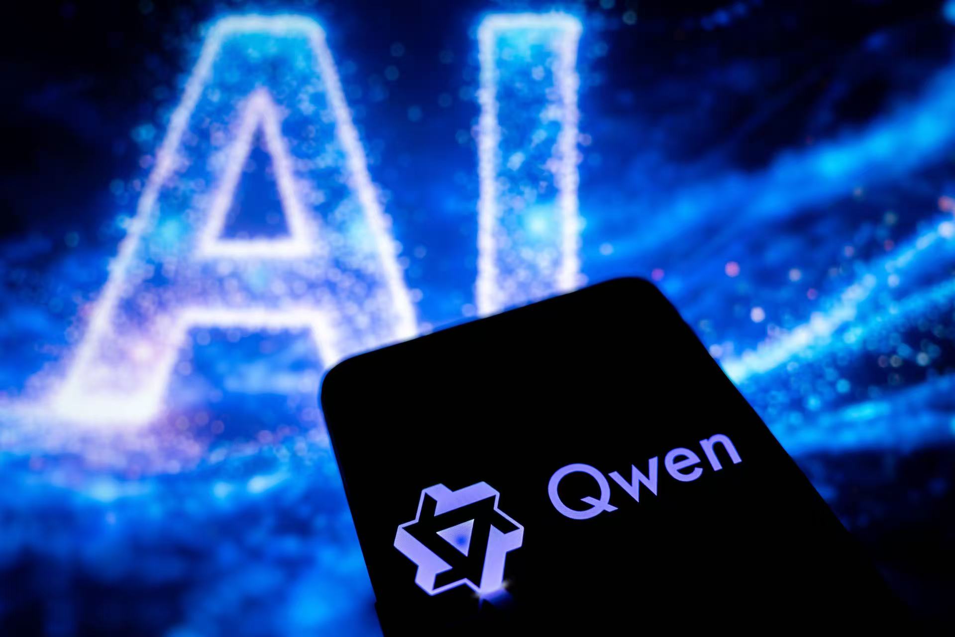 Photo shows the logo of Alibaba's Qwen artificial intelligence model. /VCG