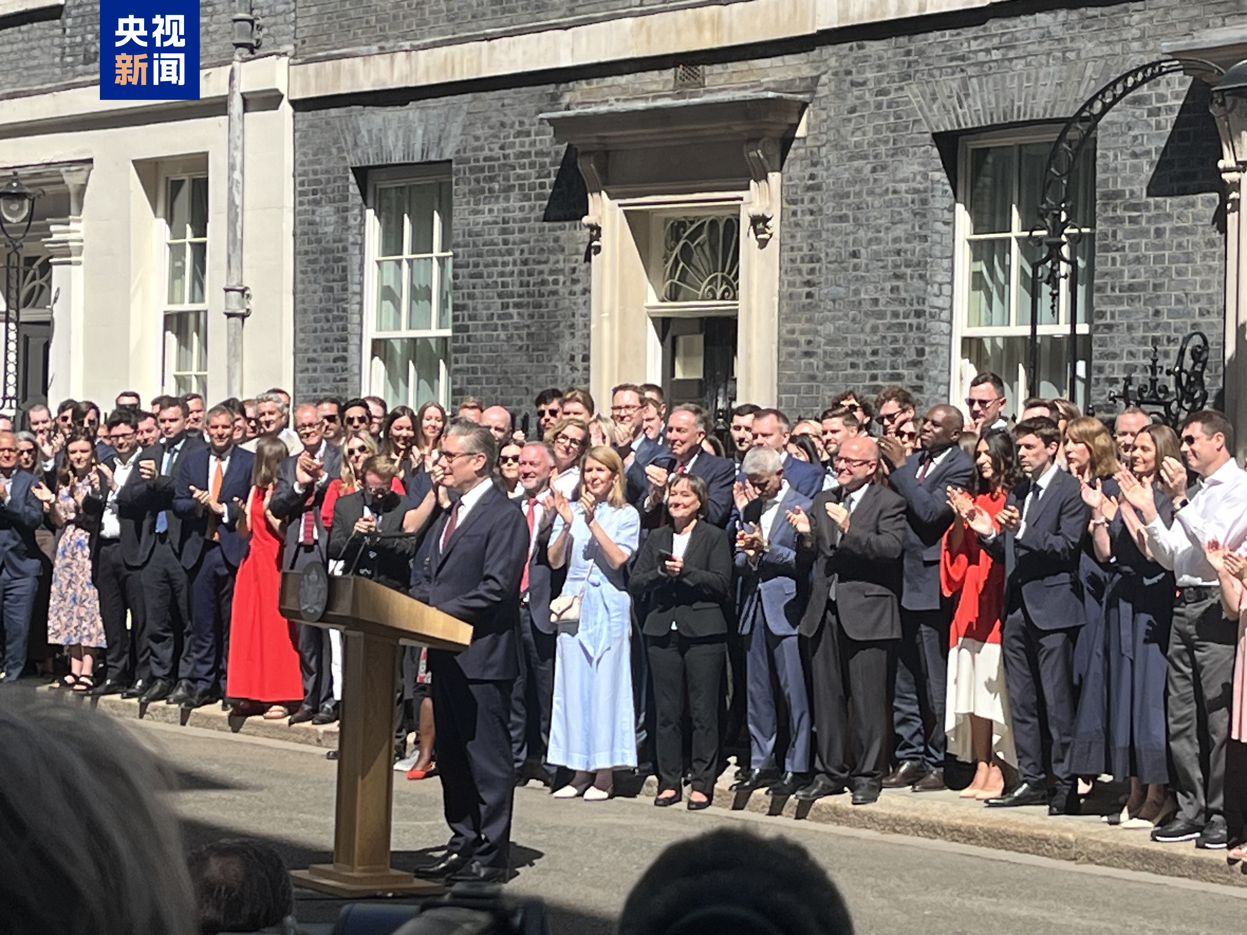 Keir Starmer delivers his farewell speech as British prime minister outside No. 10 Downing Street, July 20, 2026. /CMG