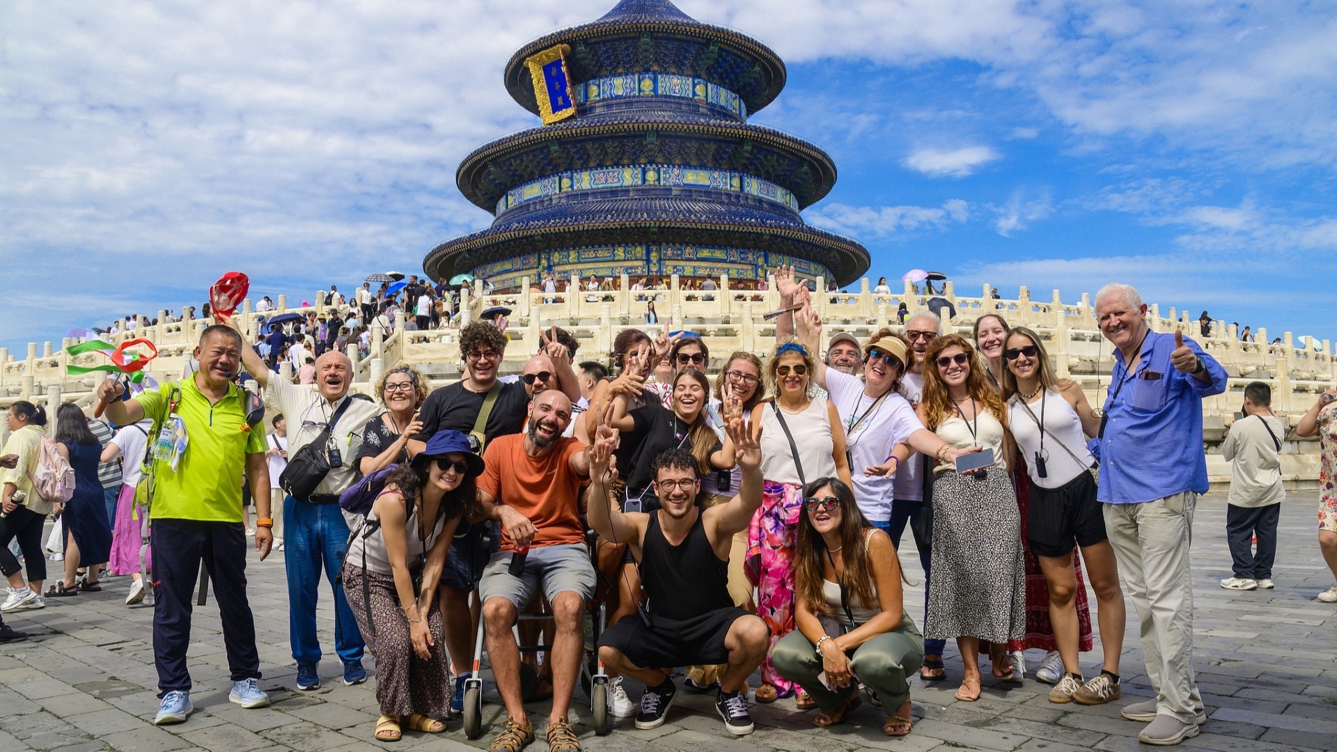 Tourists visit the Temple of Heaven in Beijing, China, August 22, 2025. /CFP