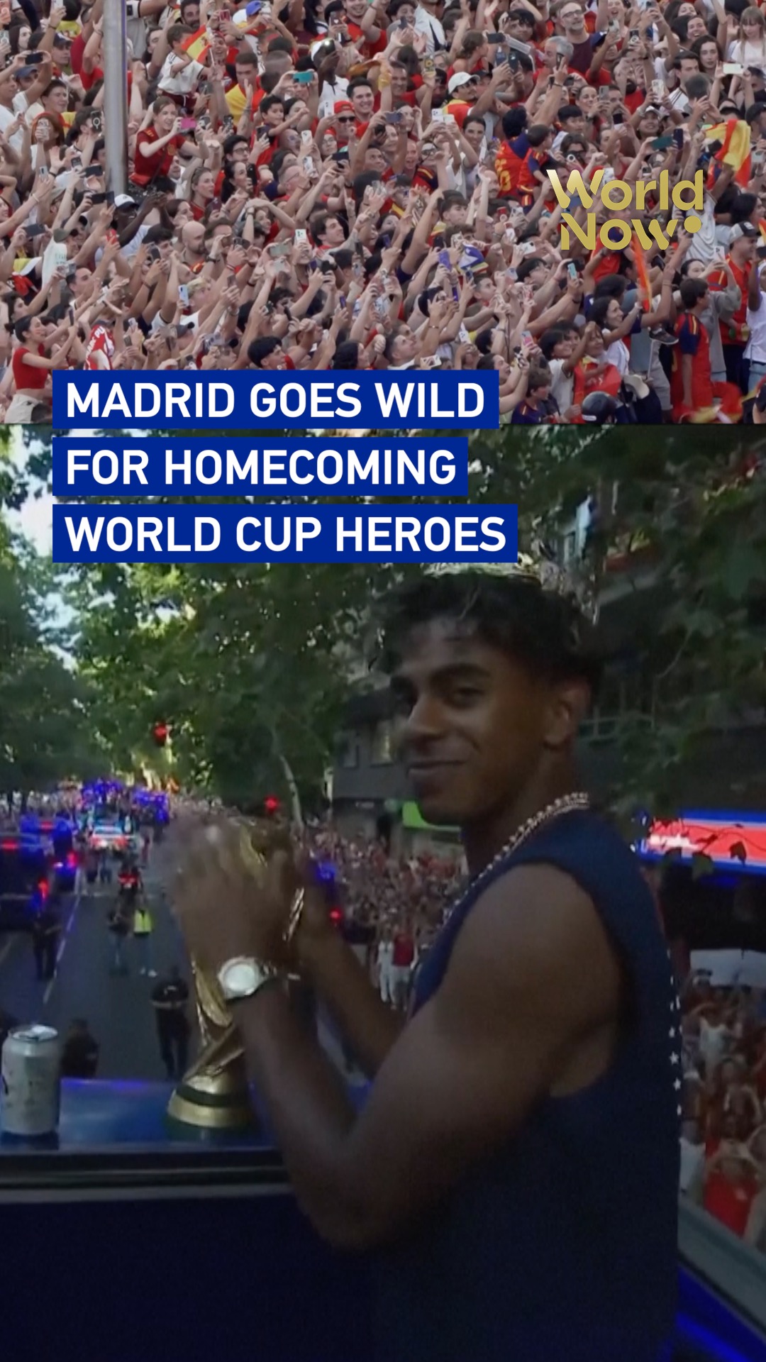 Madrid goes wild for homecoming World Cup heroes