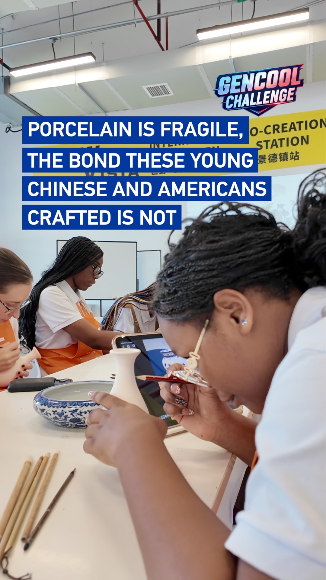 Porcelain is fragile, the bond these young Chinese and Americans crafted is not