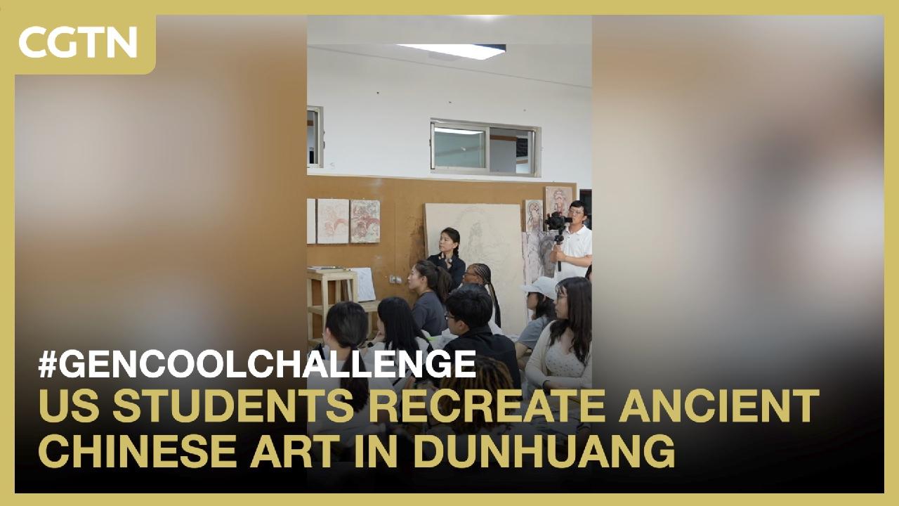 US students recreate ancient Chinese art in Dunhuang