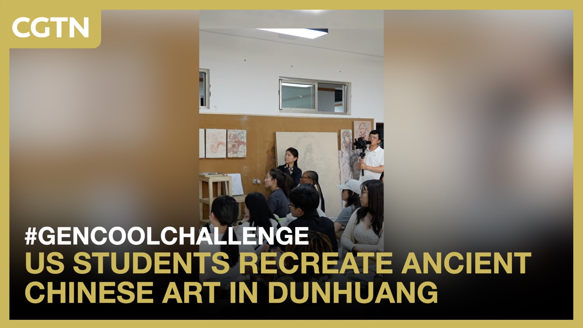 US students recreate ancient Chinese art in Dunhuang