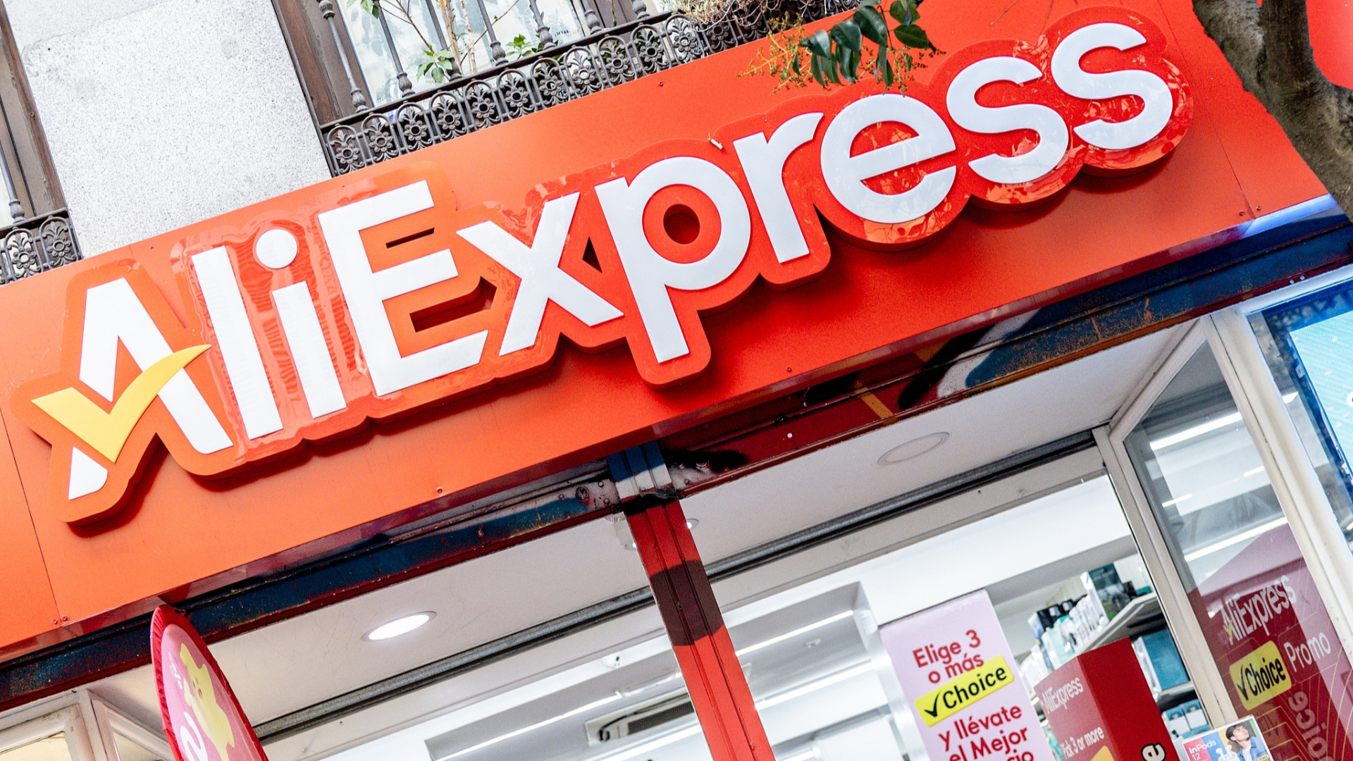The front of an AliExpress high-street shop in Madrid, Spain, July 20, 2026. /VCG