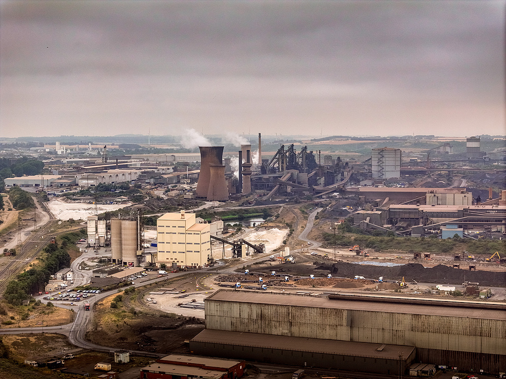 An aerial view of British Steel's Scunthorpe works in Scunthorpe, England, UK, July 16, 2026. /VCG 