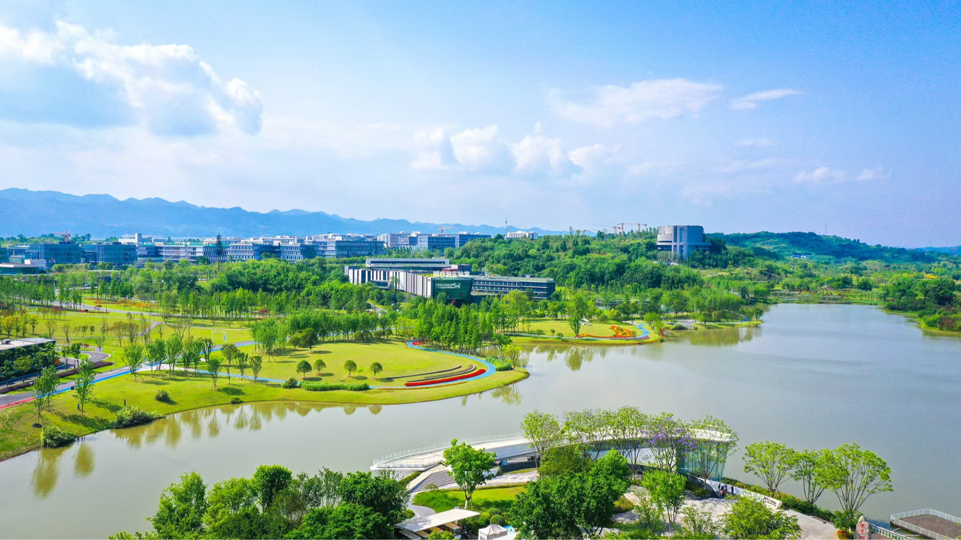 The Mingyue Lake Sci-Tech Innovation Park in Chongqing. /Provided by Mingyue Lake Laboratory