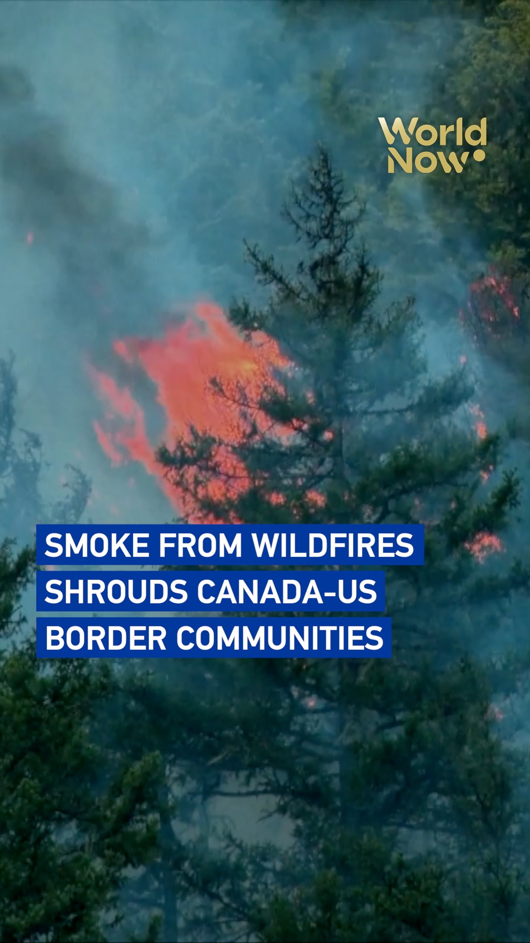 Smoke from wildfires shrouds Canada-US border communities