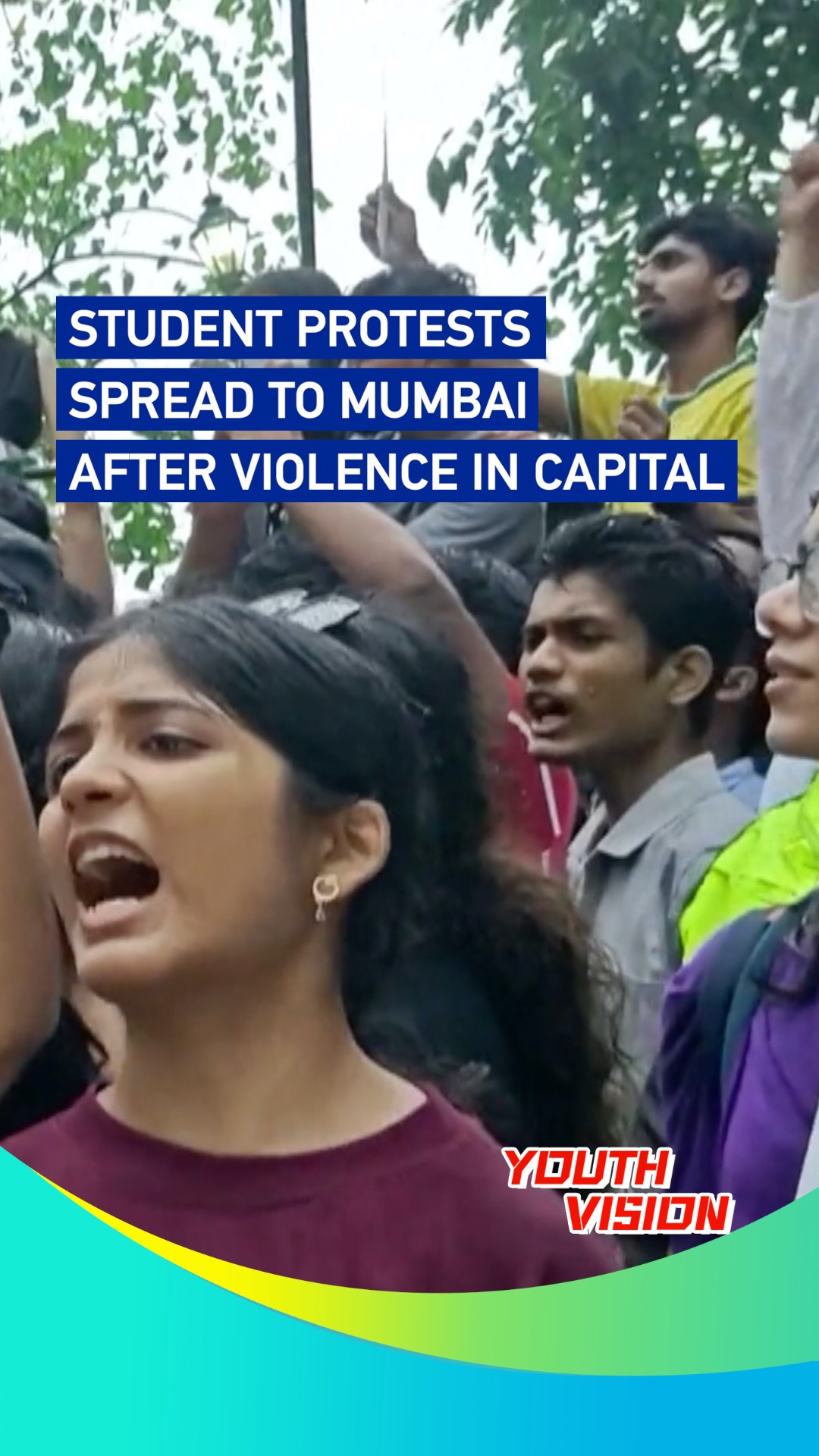 Student protests spread to Mumbai after violence in capital