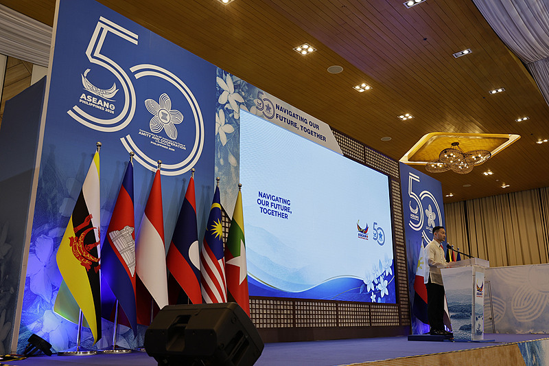 Association of Southeast Asian Nations (ASEAN) 2026 Philippines spokesperson holds a press briefing at a media center in Paranaque City, Metro Manila, Philippines, 20 July 2026. /CFP