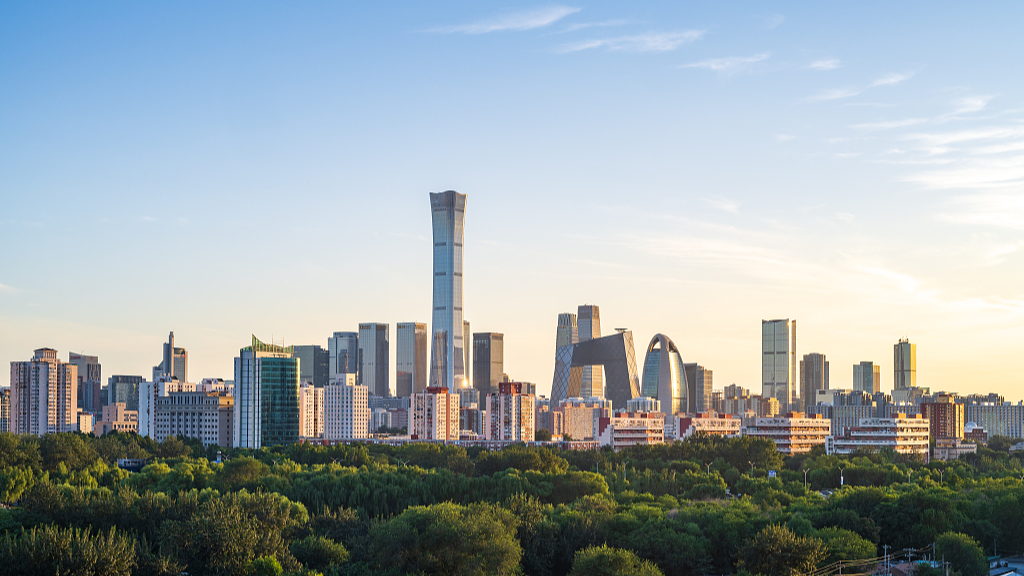 A general view of the CBD of Beijing, capital of China. /VCG