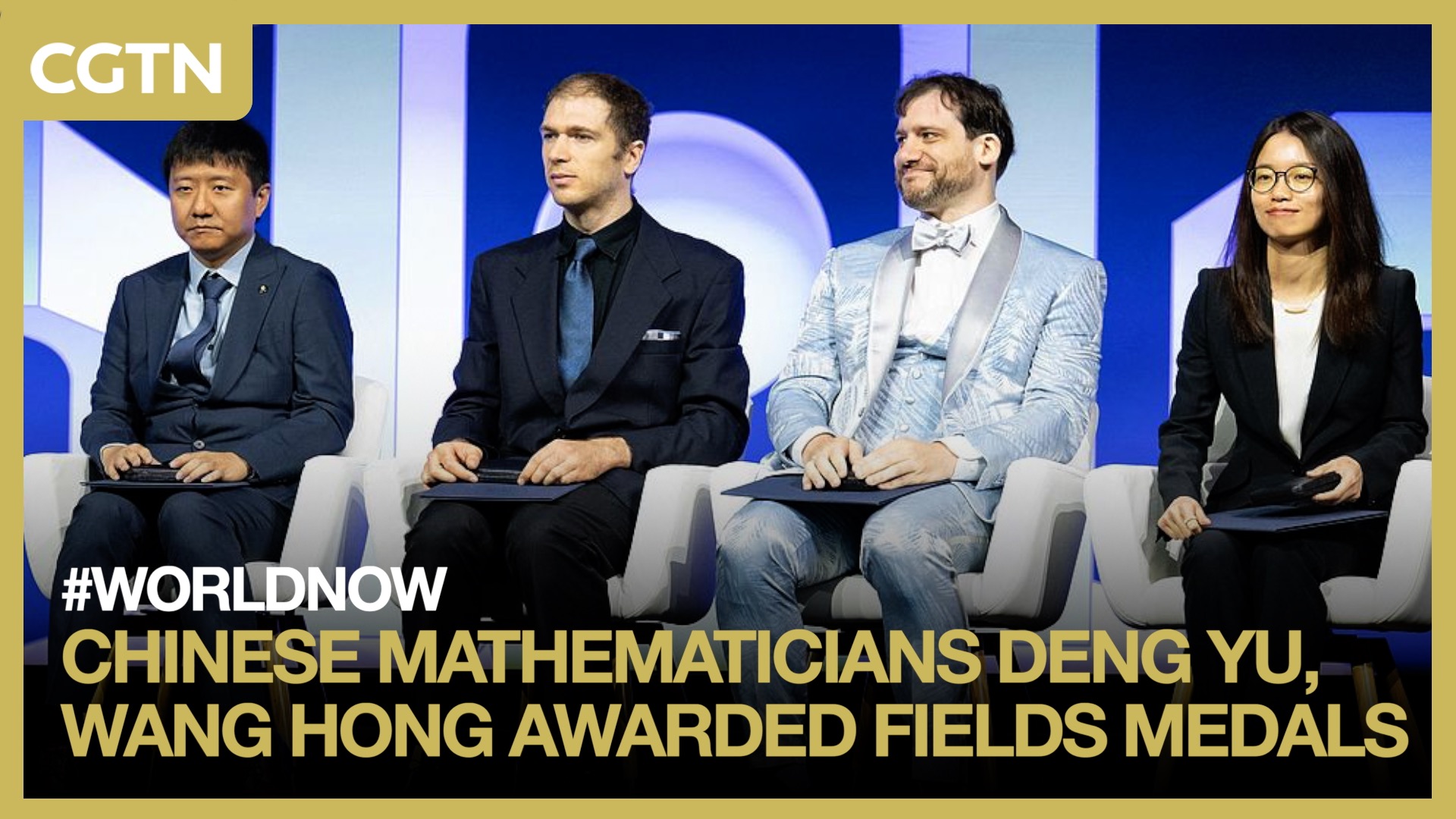 Chinese mathematicians Deng Yu, Wang Hong awarded Fields Medals