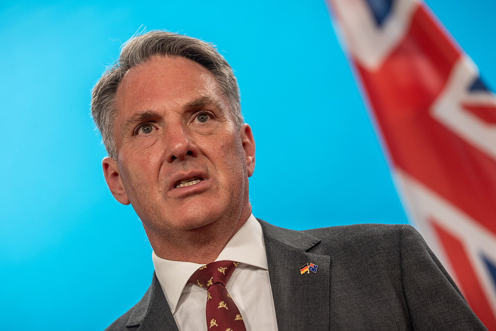 Australian Deputy Prime Minister and Defense Minister Richard Marles at an event in Berlin, Germany, June 8, 2026. /VCG