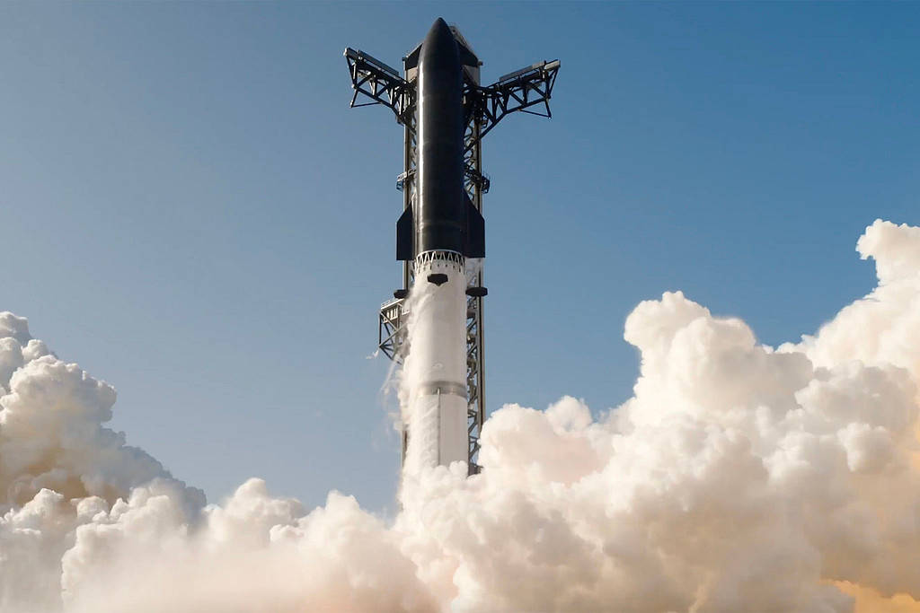 SpaceX's next-generation Starship launched from Starbase in Boca Chica, Texas, July 24, 2026. /VCG
