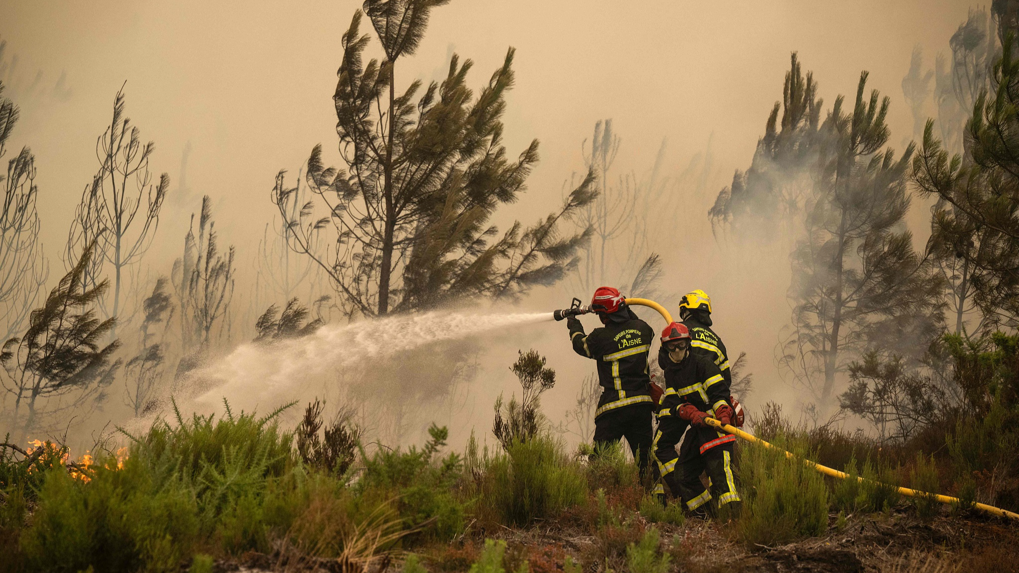 France, Spain battle wildfires amid heat, drought