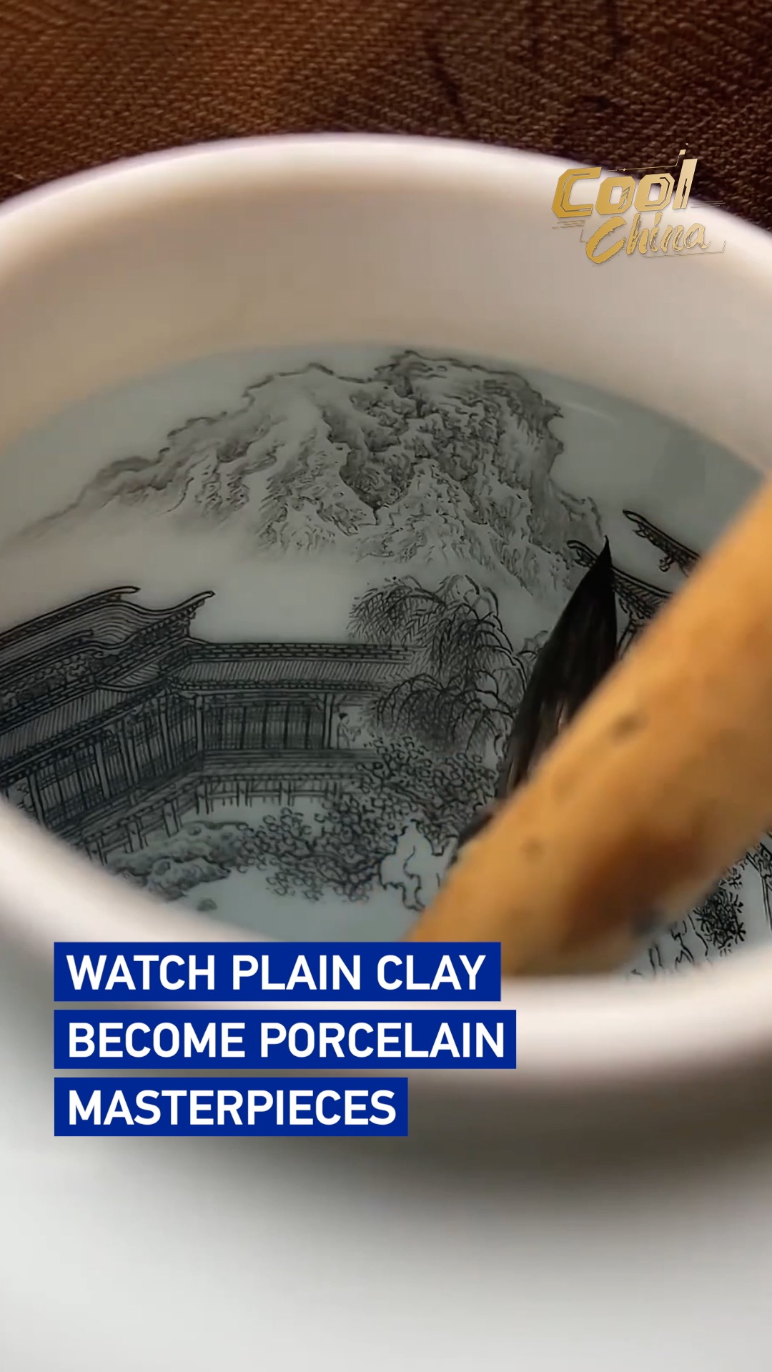 Watch plain clay become porcelain masterpieces