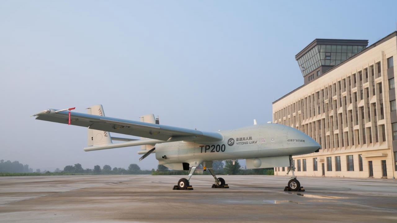 The TP200, China's first airworthiness-compliant versatile long-endurance unmanned aerial vehicle. /CMG
