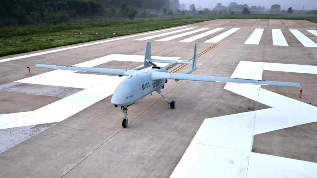 The TP200, China's first airworthiness-compliant versatile long-endurance unmanned aerial vehicle. /CMG