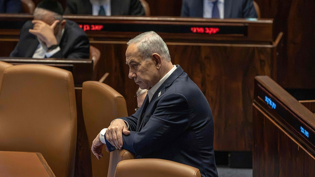 Israel's Prime Minister Benjamin Netanyahu attends a session of the Israeli Parliament in Israel, July 16, 2026. /VCG