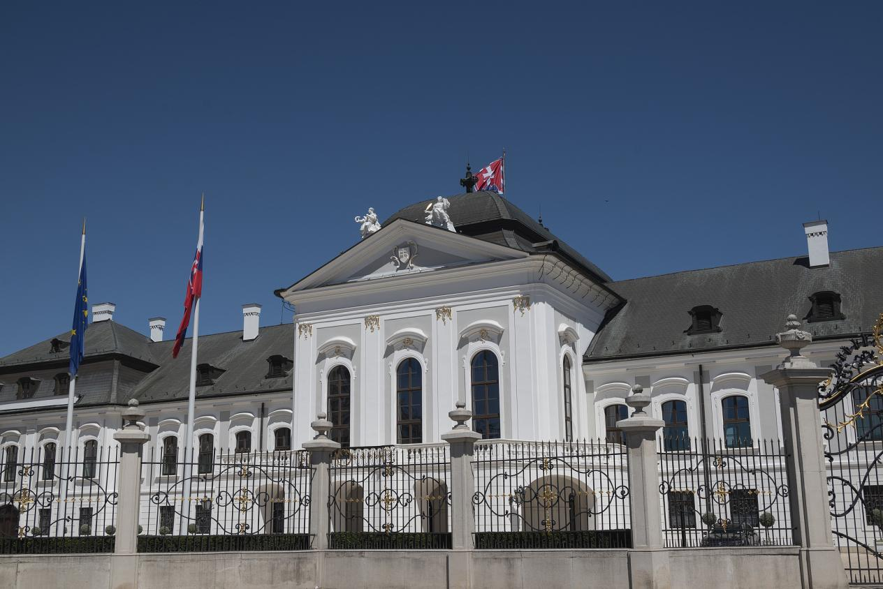 Grassalkovich Palace, the office and official residence of Slovak President, Bratislava, Slovakia, June 25, 2026. /VCG