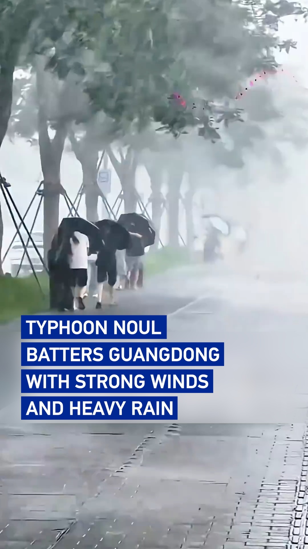 Typhoon Noul batters Guangdong with strong winds and heavy rain
