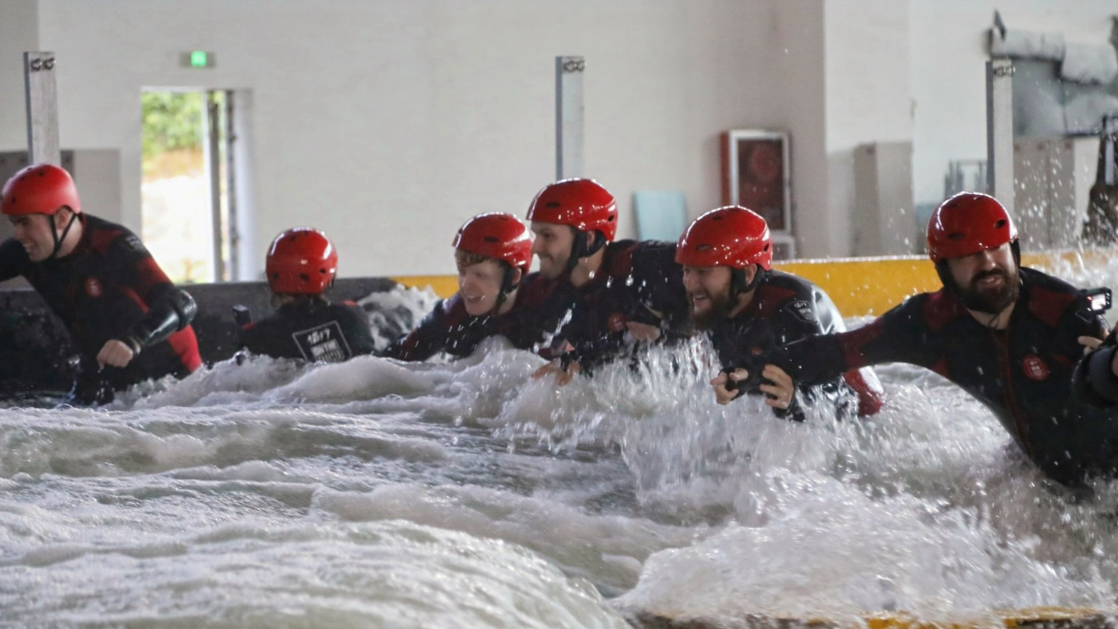 The center has also received hundreds of overseas visitors, many of whom learned about it through social media. A group from the United States, the United Kingdom, Australia and Canada is pictured here in April 2026. Photo courtesy of the Lvxing Disaster Simulation Training Center.