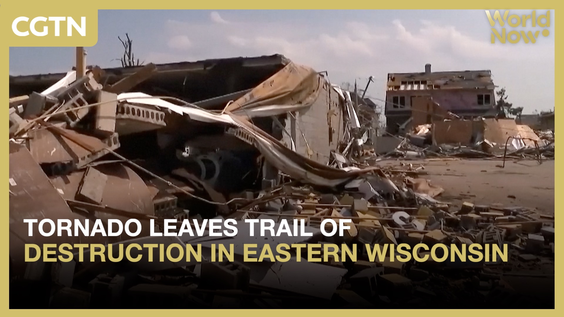 Tornado leaves trail of destruction in eastern Wisconsin