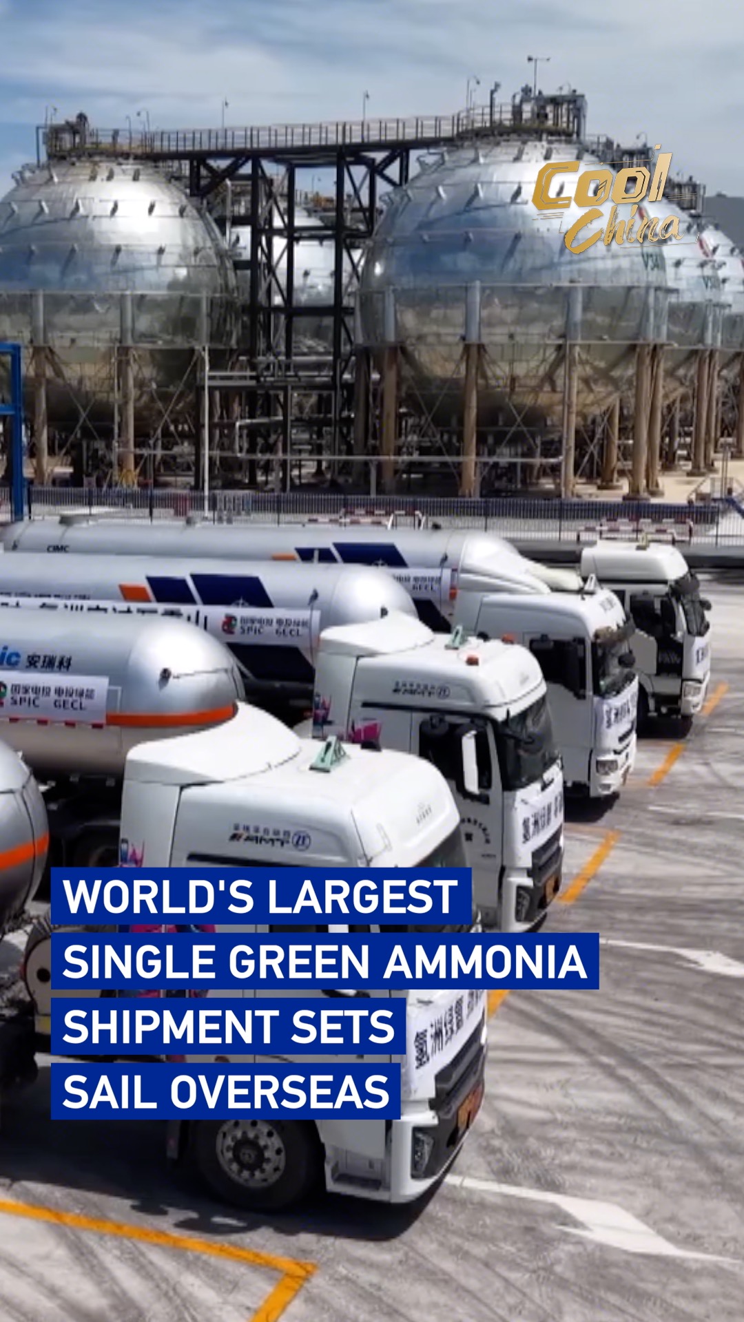 World's largest single green ammonia shipment sets sail overseas