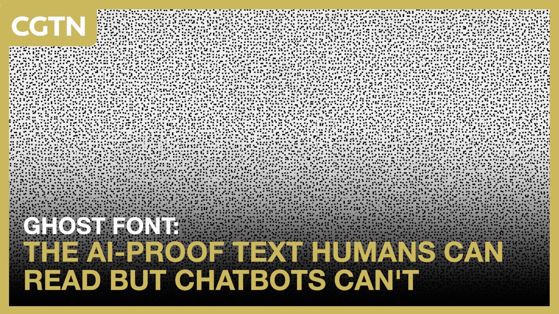 Ghost Font: The AI-proof text humans can read but chatbots can't