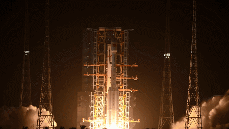 A Long March-7A rocket lifts off from the Wenchang Spacecraft Launch Site in south China's Hainan Province, July 29, 2026. /CMG