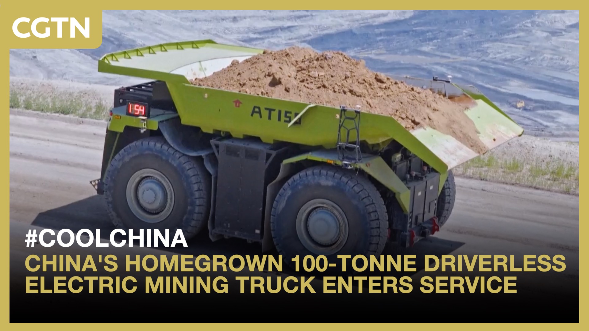 China's homegrown 100-tonne driverless electric mining truck enters service