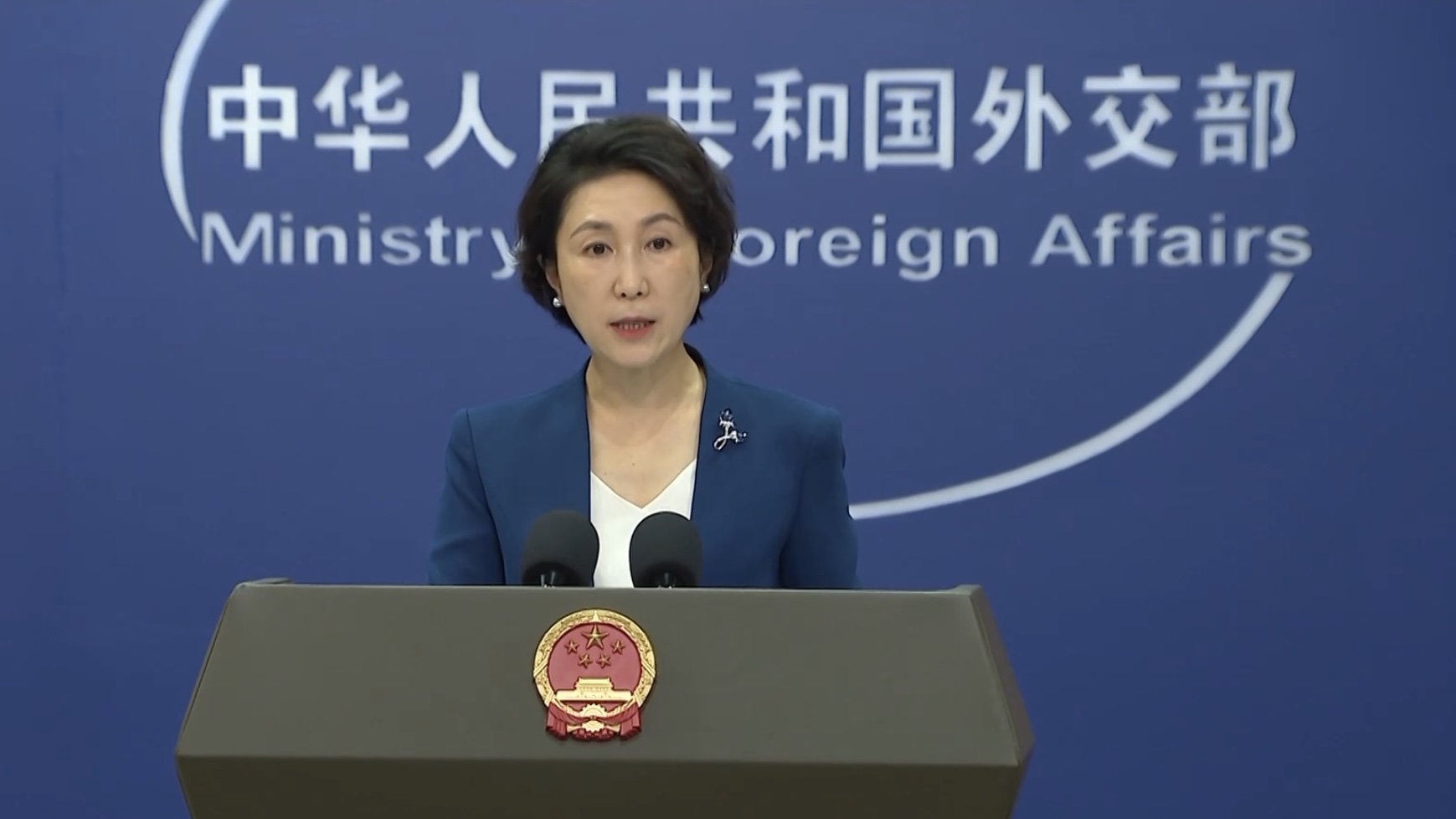 Chinese Foreign Ministry spokesperson Mao Ning answers questions at a regular press briefing in Beijing, China, July 31, 2026. /VCG