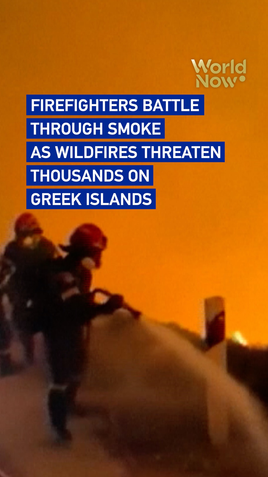 Greek firefighters battle through smoke as blazes threaten thousands