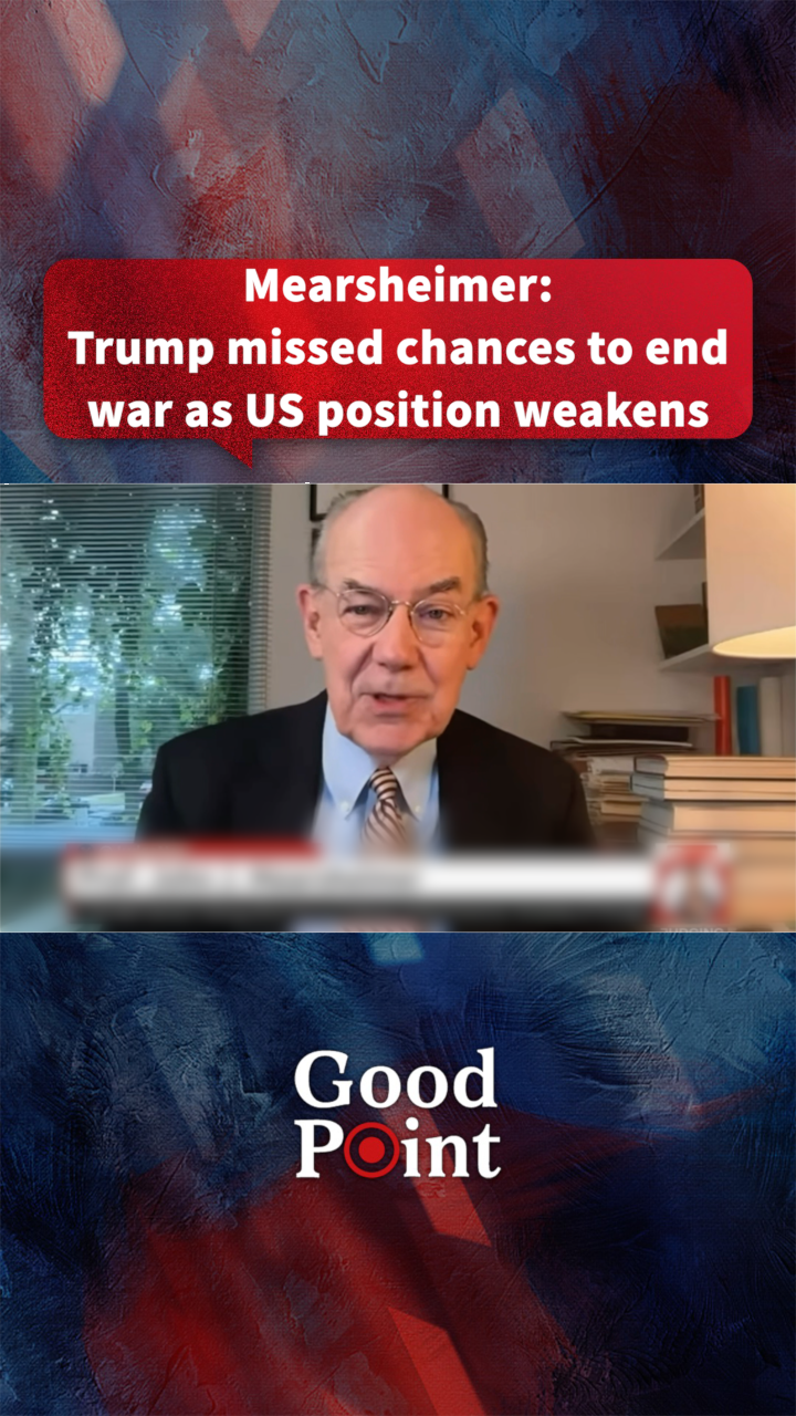 Mearsheimer: Trump missed chances to end war as US position weakens