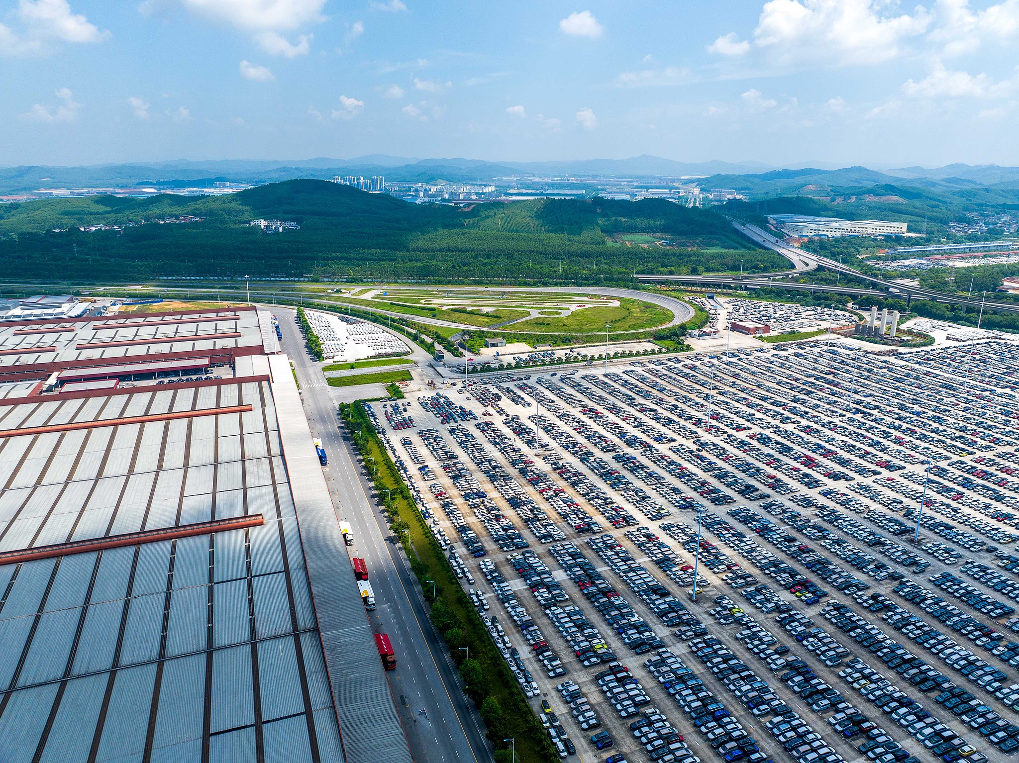 Thousands of new vehicles are ready for delivery at a logistics base in Liuzhou, Guangxi Zhuang Autonomous Region, July 25, 2026. /CFP