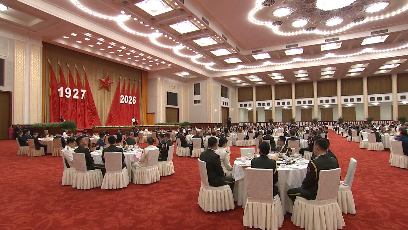 Guests praise PLA's development at 99th founding anniversary reception