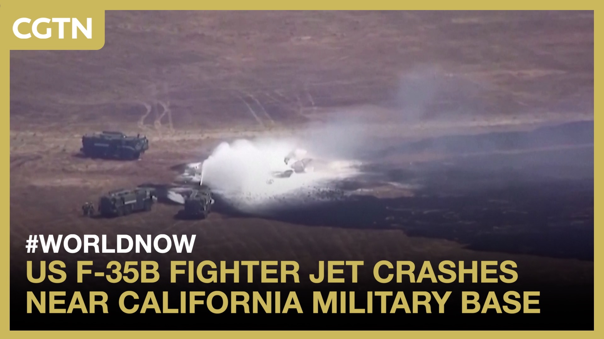 US F-35B fighter jet crashes near California Marine base