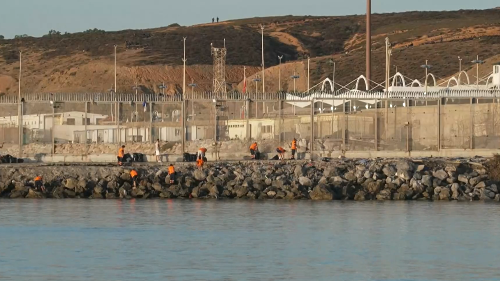 Live: View of Tarajal border crossing in Spain's Ceuta