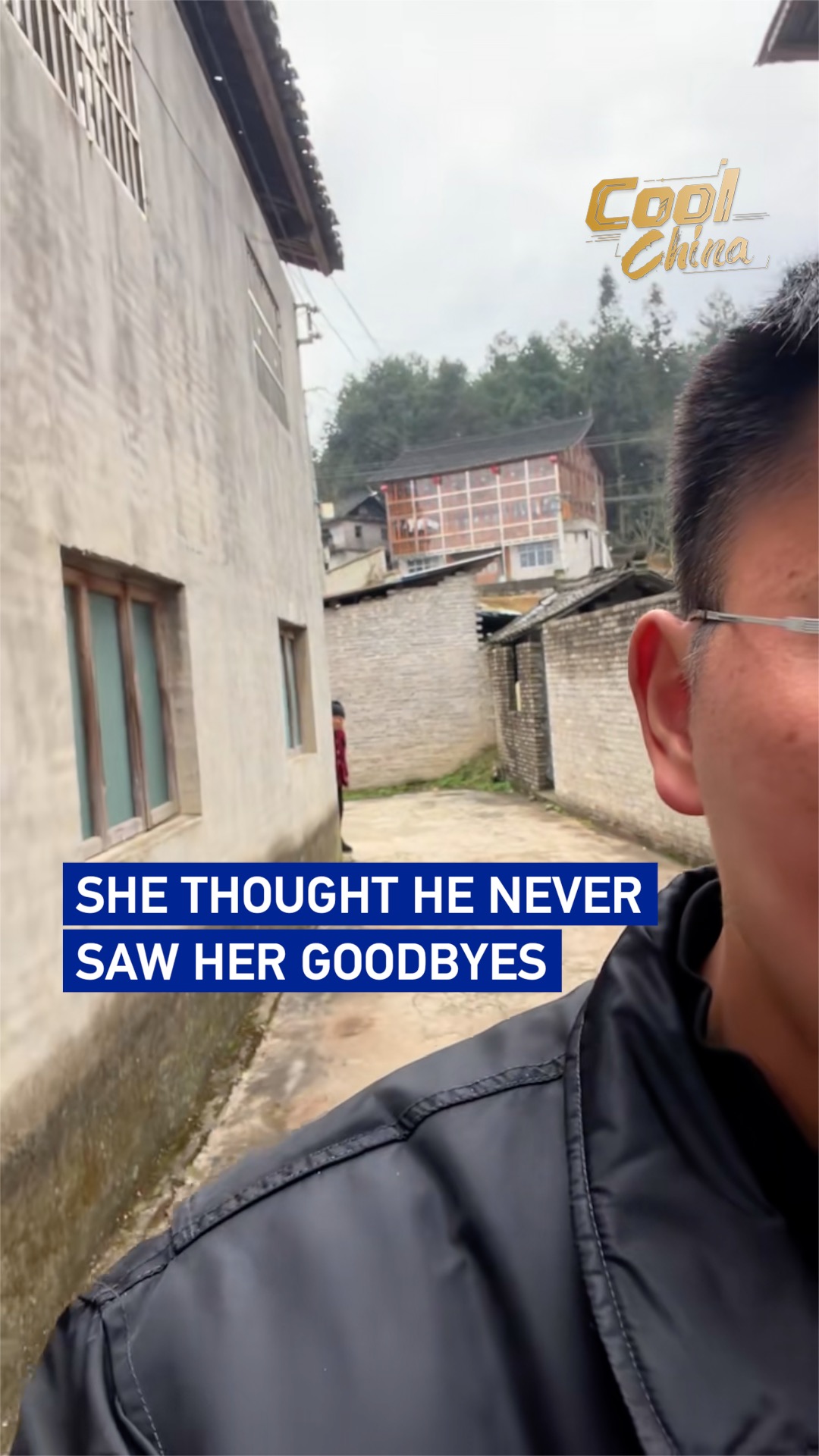 She thought he never saw her goodbyes