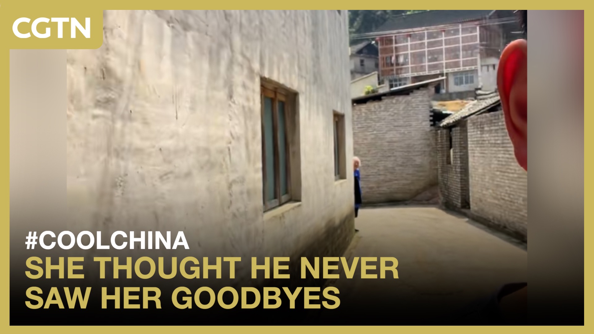 She thought he never saw her goodbyes