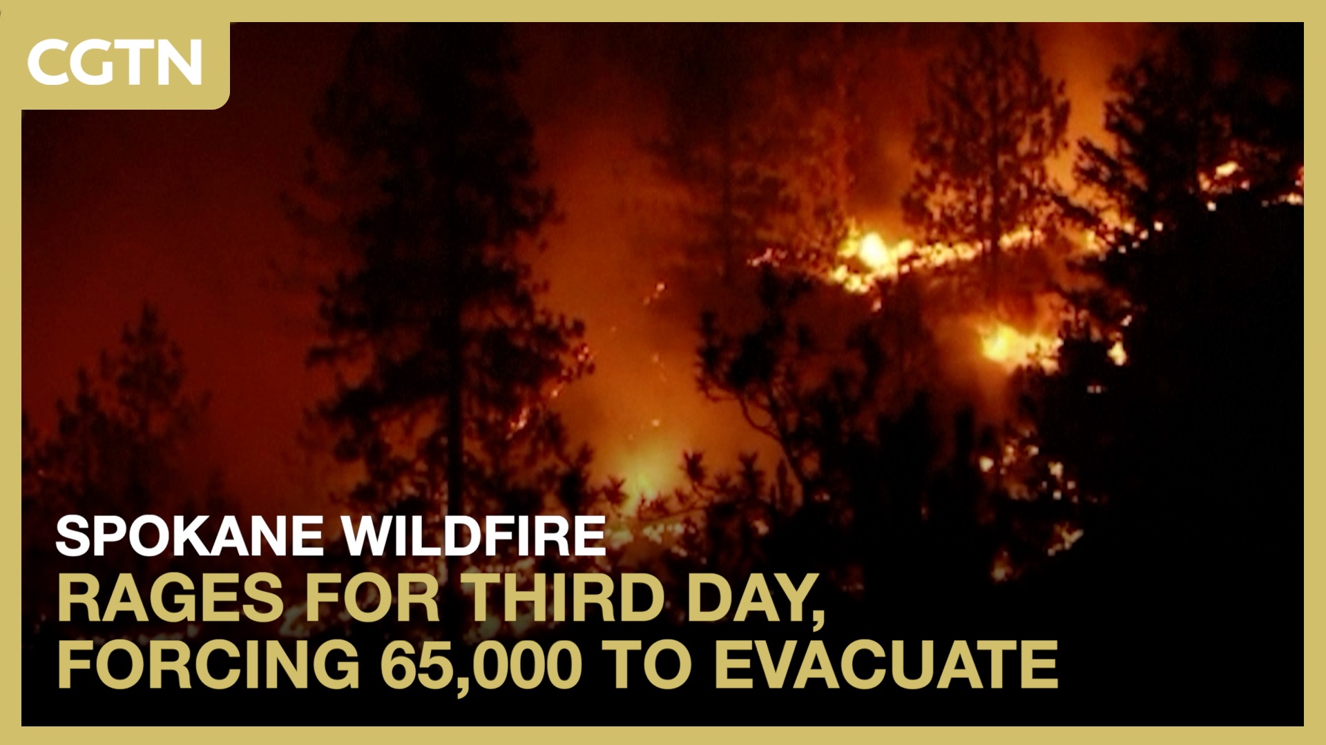  Spokane wildfire rages for third day, forcing 65,000 to evacuate