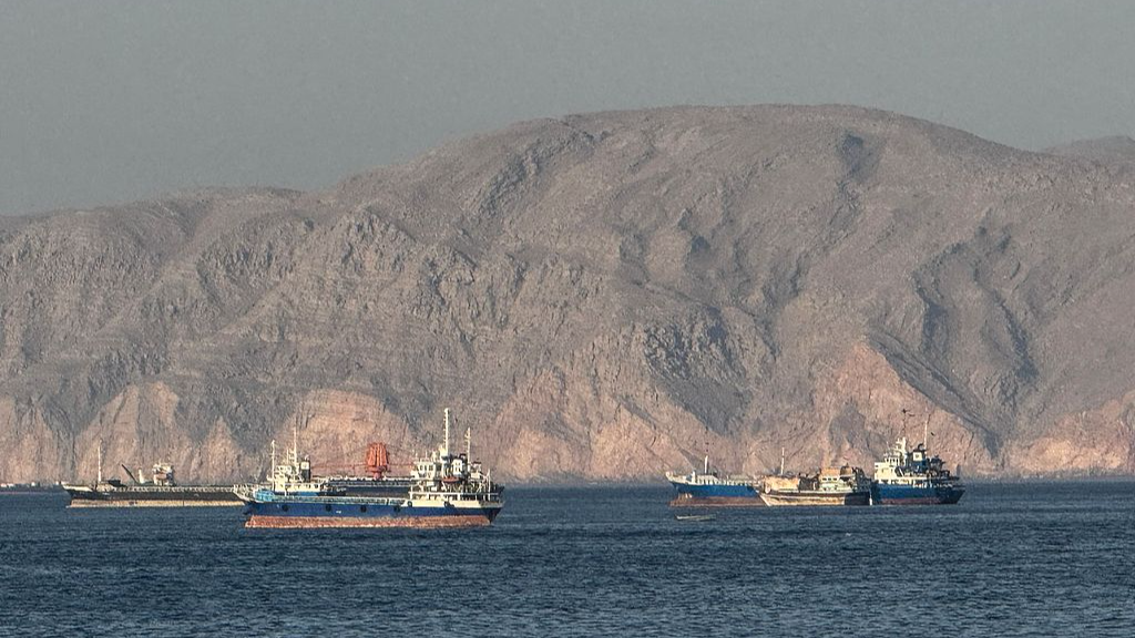 Cargo vessel reports being hit by unknown projectile near Oman