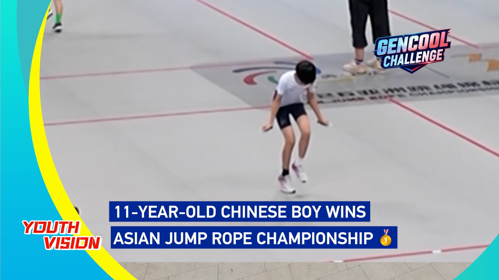 11-year-old Chinese boy wins Asian Jump Rope Championship