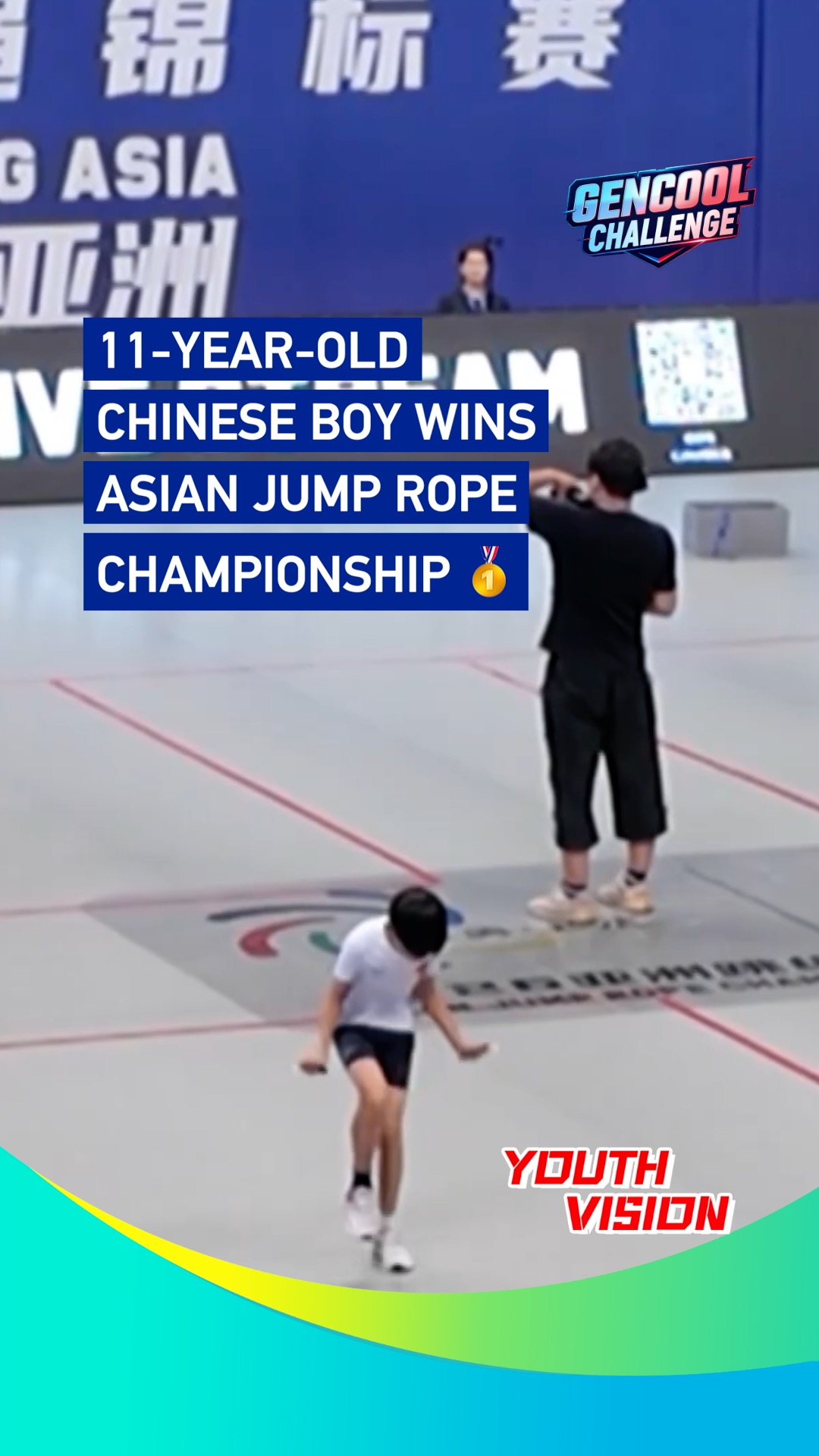 11-year-old Chinese boy wins Asian Jump Rope Championship