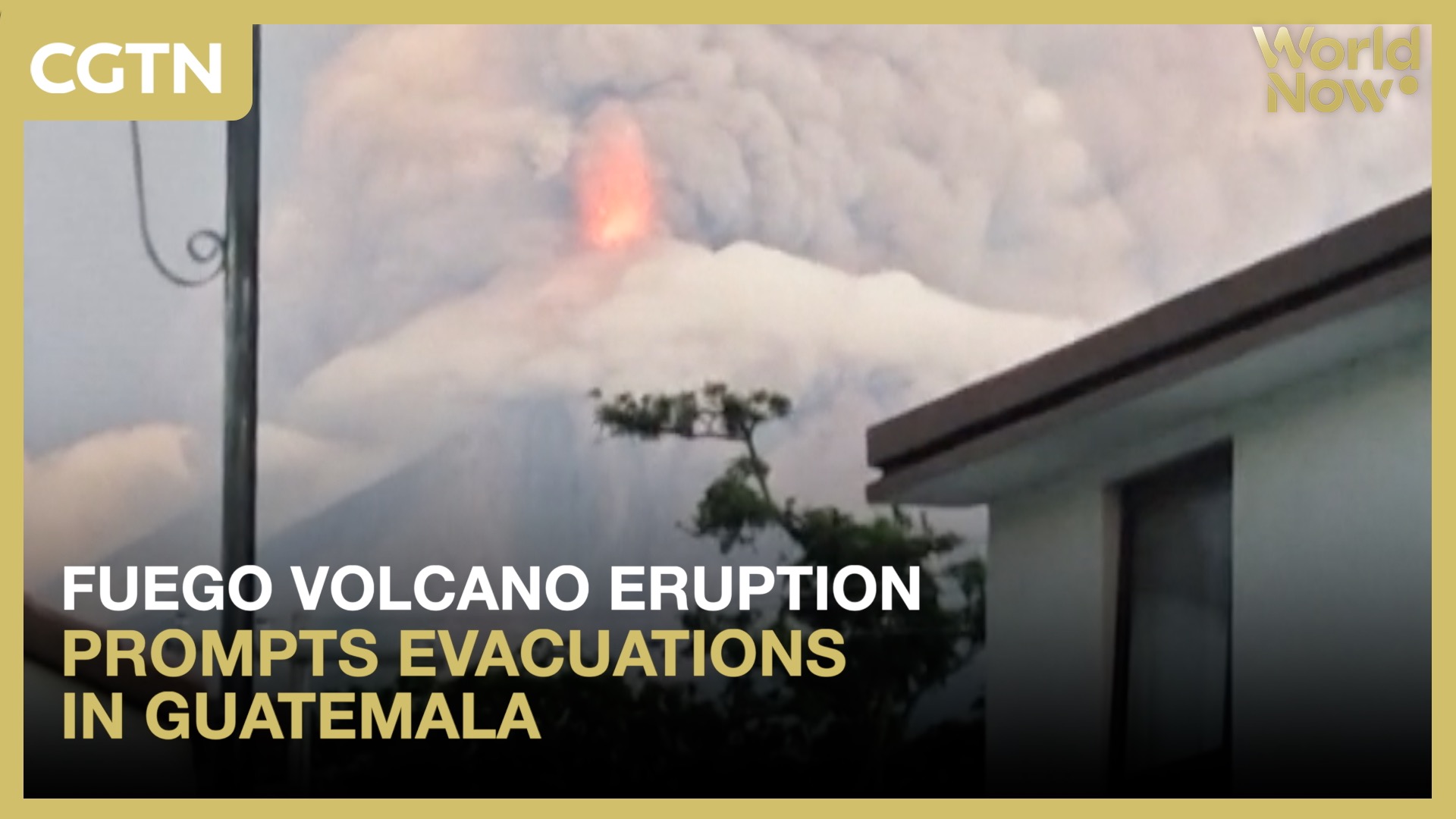 Fuego volcano eruption prompts evacuations in Guatemala